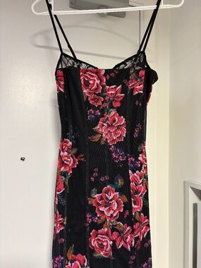 AFRM Floral Mesh Midi Dress – Size Small